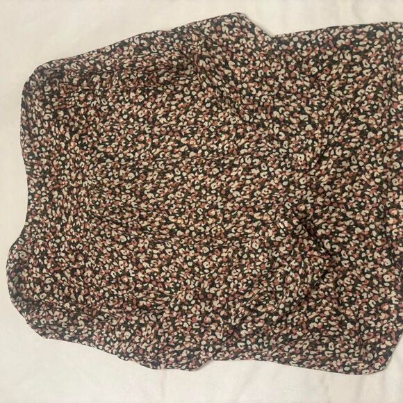 Zac-Rachel Women’s Floral Blouse Pink Green Cream | Size 1X Plus - Picture 5 of 5